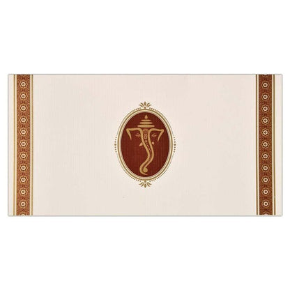 Invitation Card - Standard Horizontal Ganesha Wedding Invite-KNK4223-King of Cards