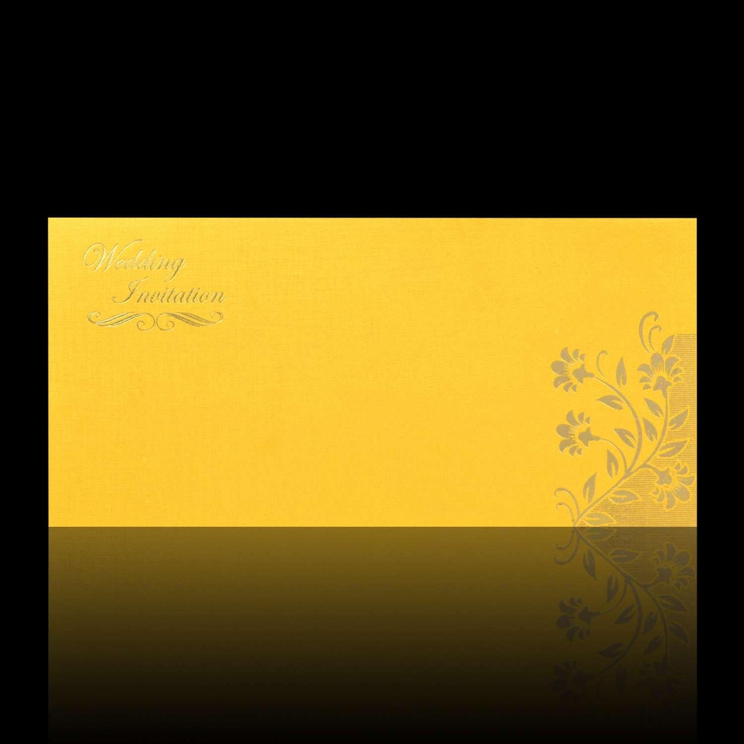 Elegant Blue Shading With Blossom Theme Wedding Card
