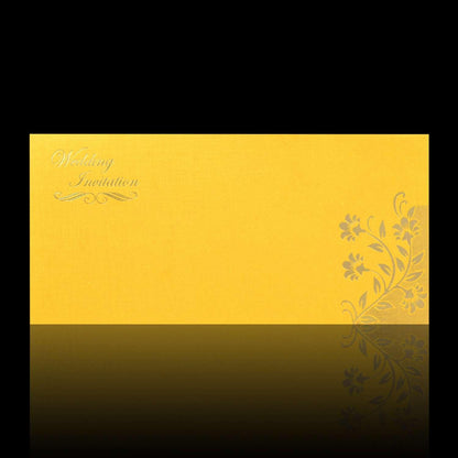 Elegant Blue Shading With Blossom Theme Wedding Card