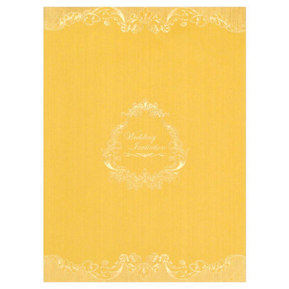 Beautiful Gold Shading with Gold Foiling Wedding Card