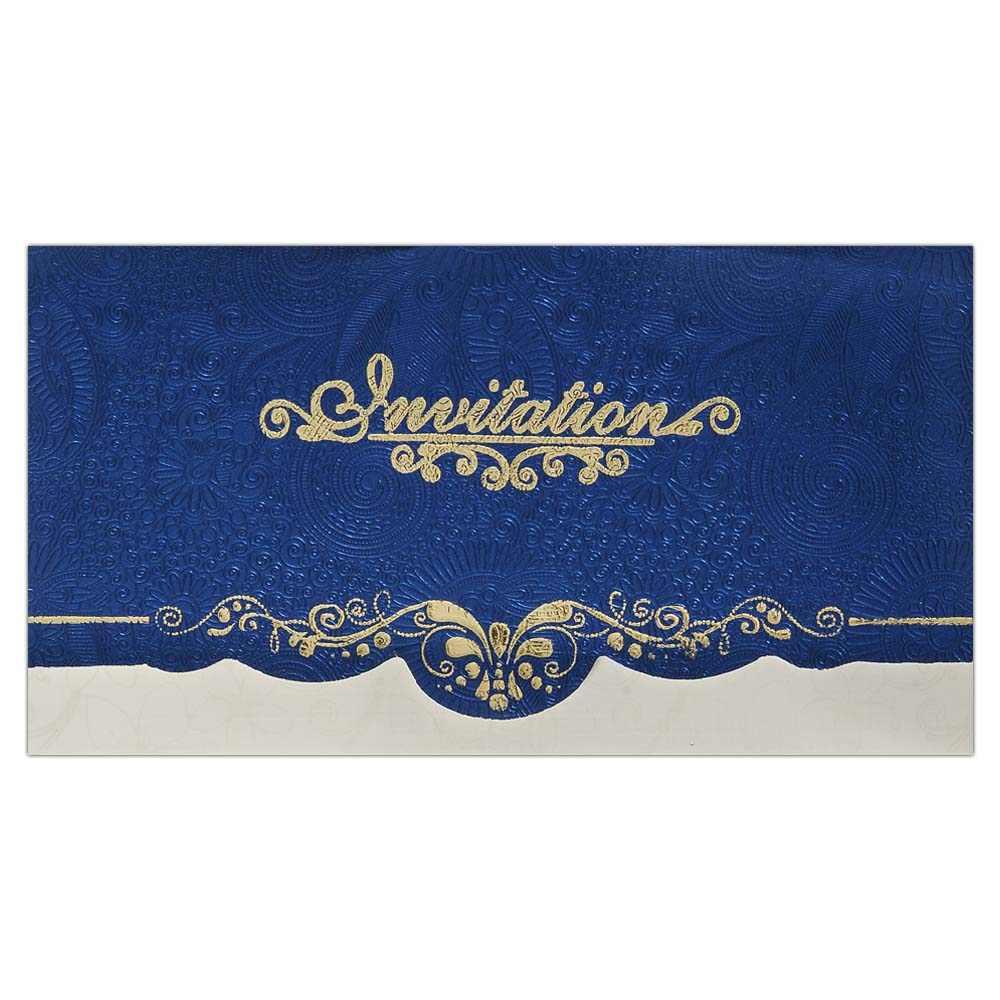 Invitation Card - Personal Blue Invitation Card-KNK4697