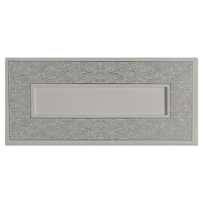 Invitation Card - White and Silver Padded Invitation Card-KNK4744