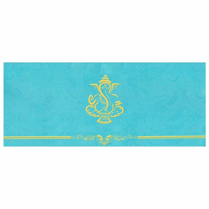 Light Blue Invitation Card-King of Cards