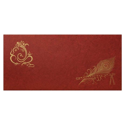 Invitation Card Royal Scented Peacock Feather Shaadi Card-King of Cards