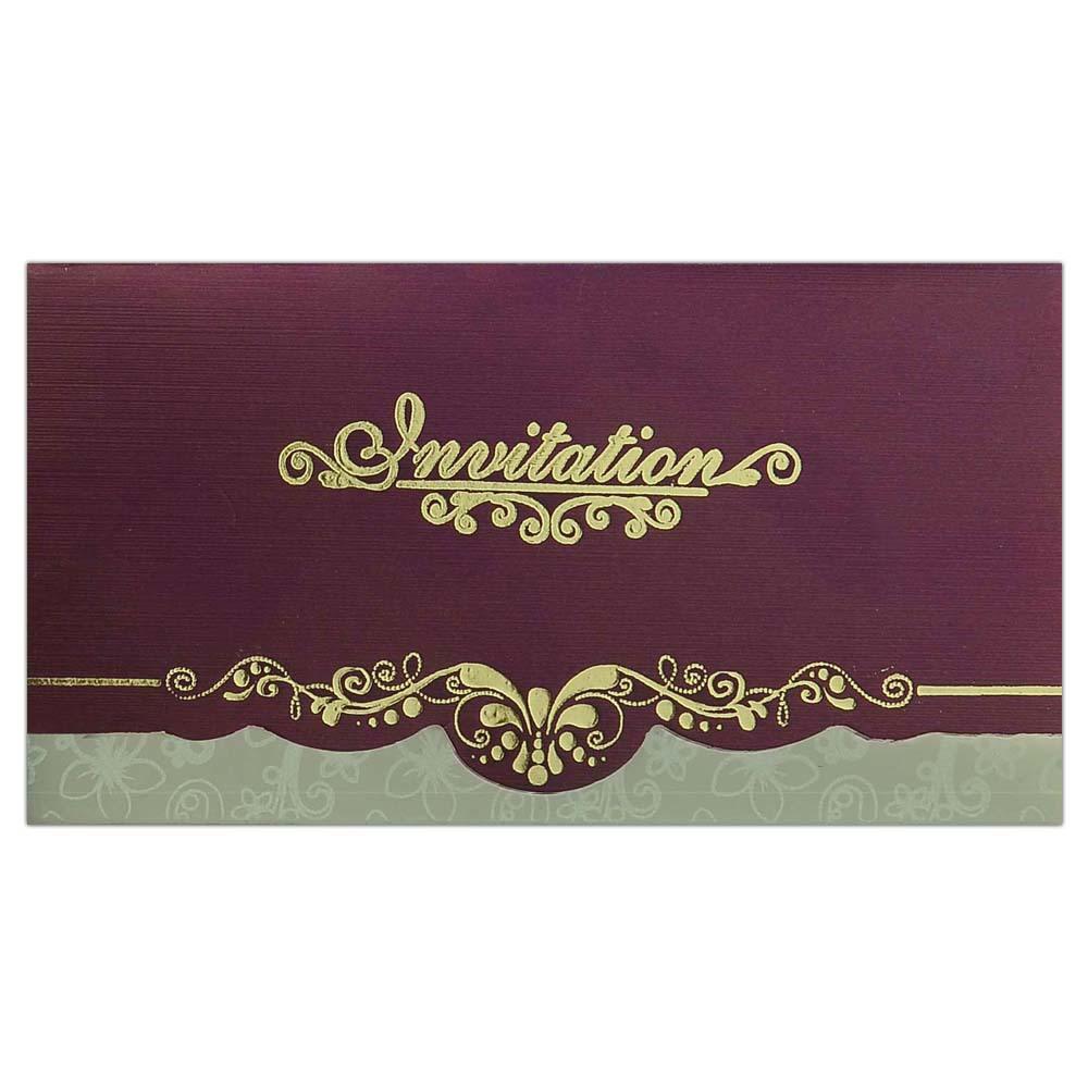 Invitation Card - Elegant Personal Marriage Cards-KNK4963