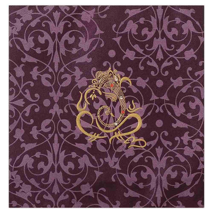 Invitation Card - Exclusive Designer Hindu Wedding Card-KNK4975
