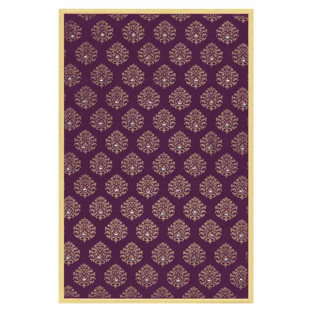 Padded Violet Invitation Card-KNK4984