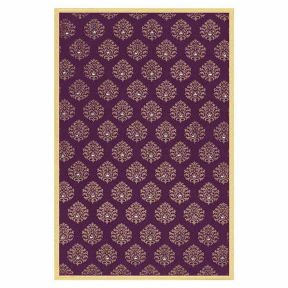 Padded Violet Invitation Card-KNK4984