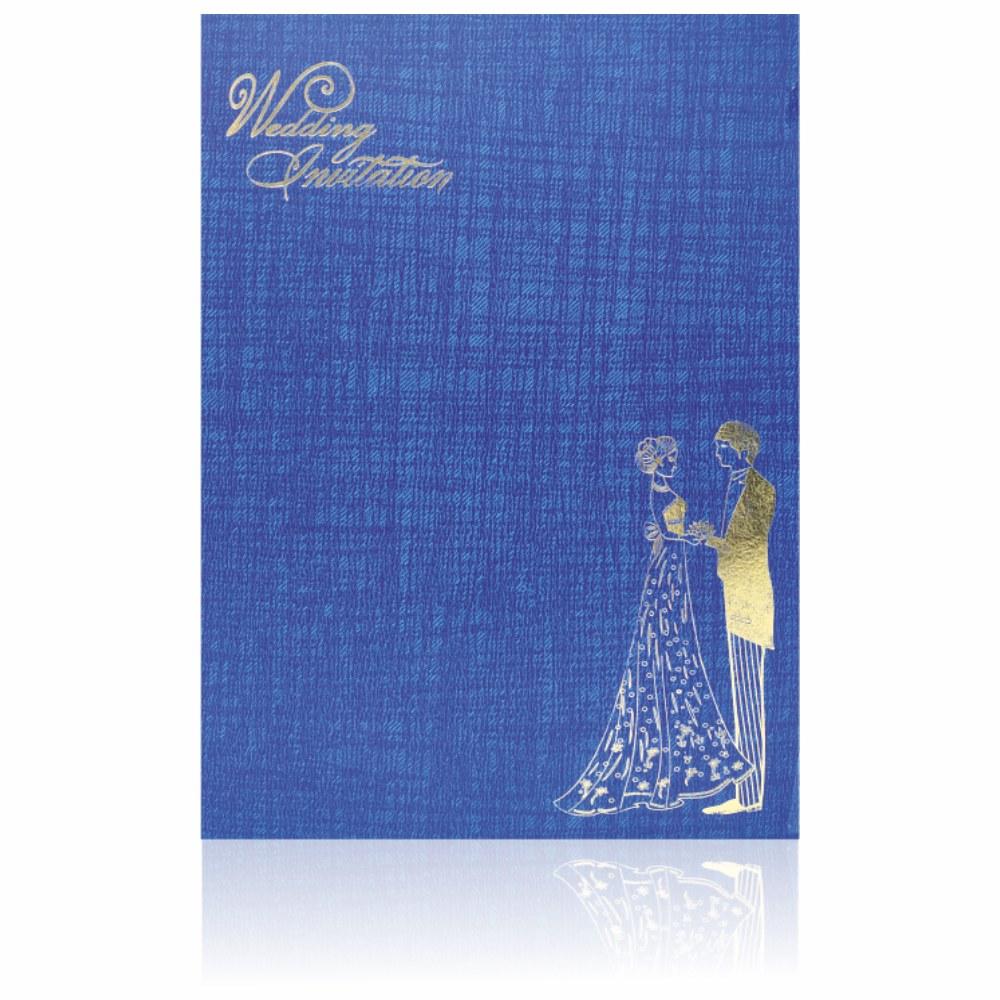Blue Prince Paper Print Bride And Groom Design-KNPP712B