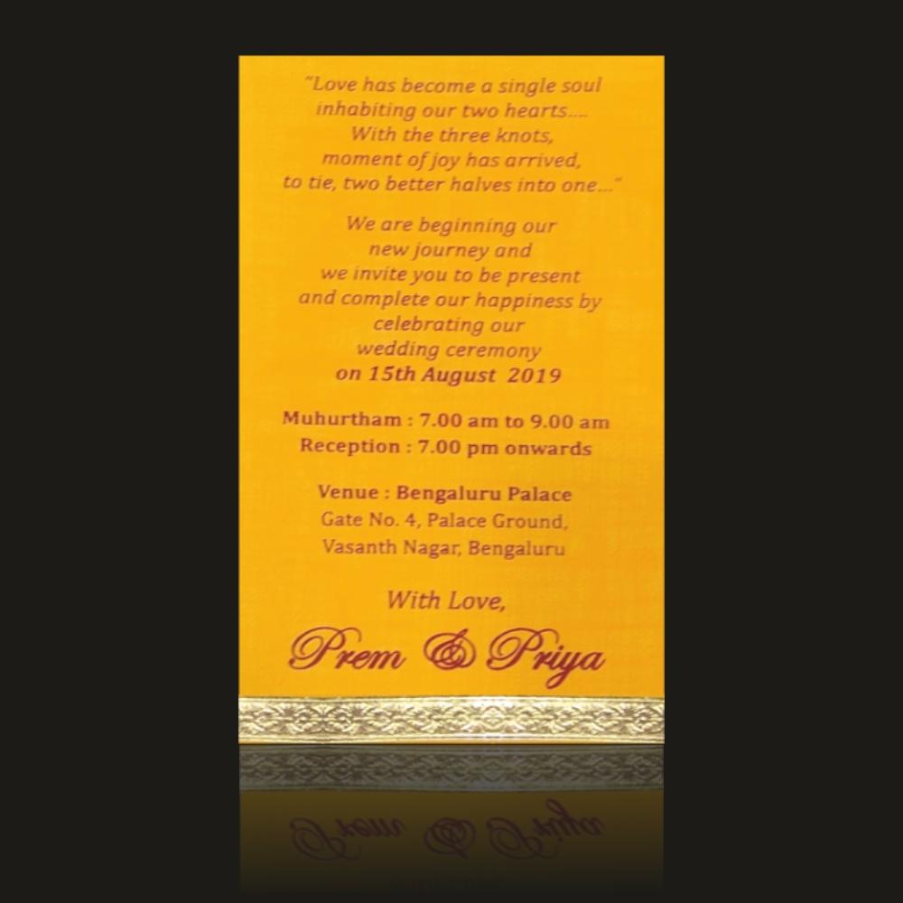 Orange Single Sheet Invitation-KNS9001Y