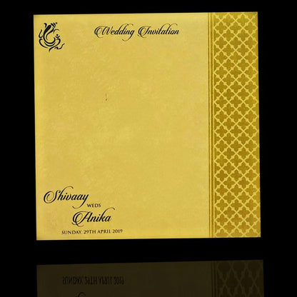 Attractive Light Green Shading With Designer Invitation Card - KPBN2330-King of Cards