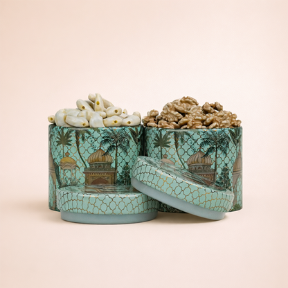 Green Peacock Palace Return Gift Hamper-GNBT9503