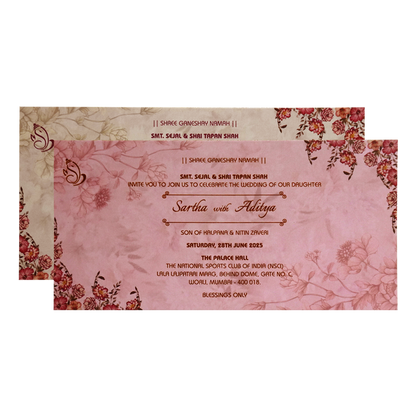 Light Dusty Pink Invitation Card-King of Cards