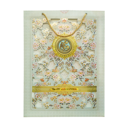 Floral Green Wedding Card-King of Cards