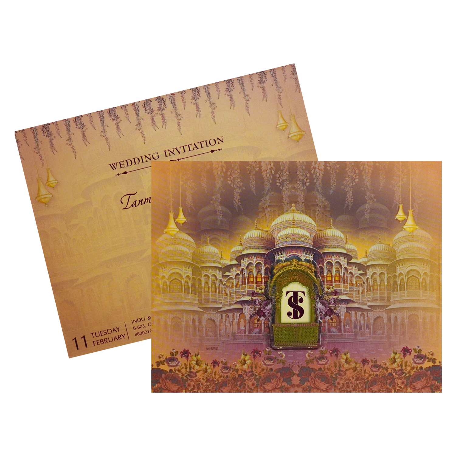 Orange Wedding Box-King of Cards