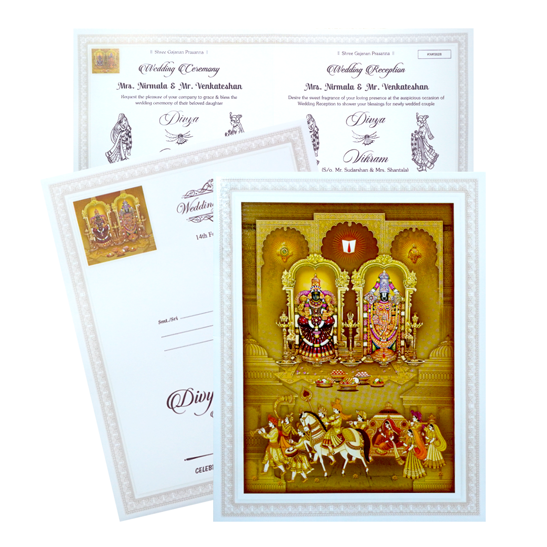 Balaji Padmavathi Invitation Card-King of Cards