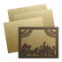 Golden Lazer Cut MDF Invitation Card-King of Cards