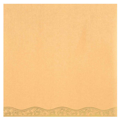 Adorable Gold Foiling Ganesha With Cream Shaded Wedding Card