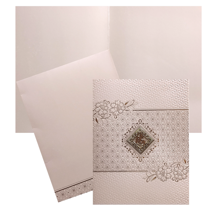 Peach Texture Sheet Invitation Card-King of Cards