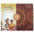Maroon South Indian Threefold Wedding Card-King of Cards