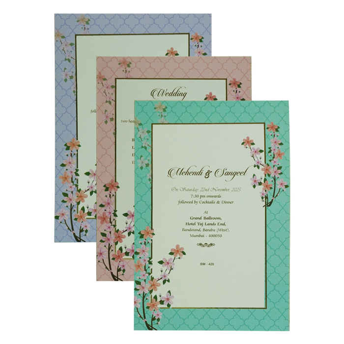 Green Elephant Premium Wedding Card-King of Cards