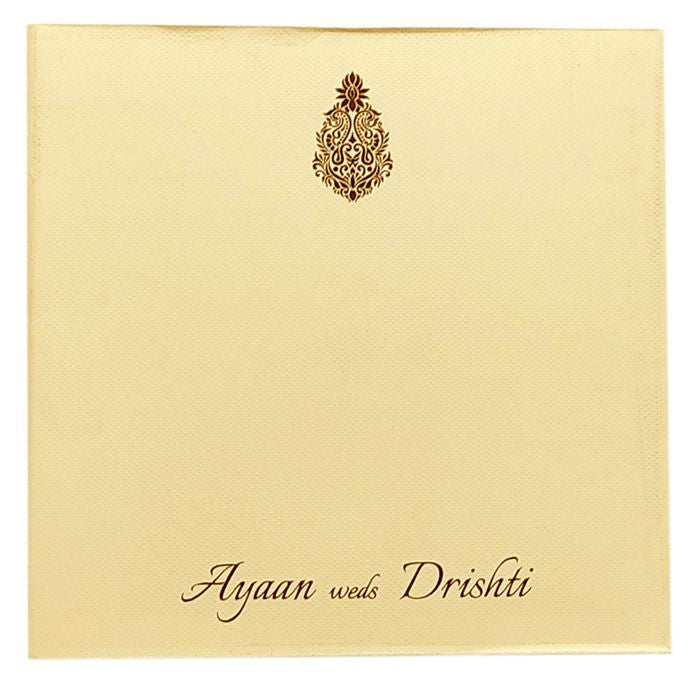 Peach Pink Floral Invitation Card-King of Cards