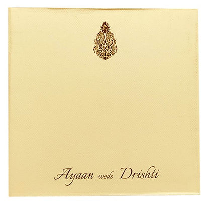 Peach Pink Floral Invitation Card-King of Cards