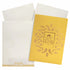 Gold Die Cut Floral Invitation