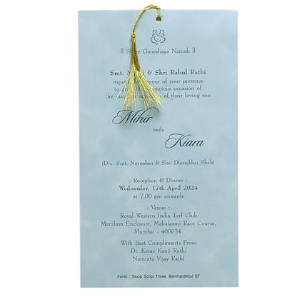 Light Blue Single Sheet Invitation-KRCS6482