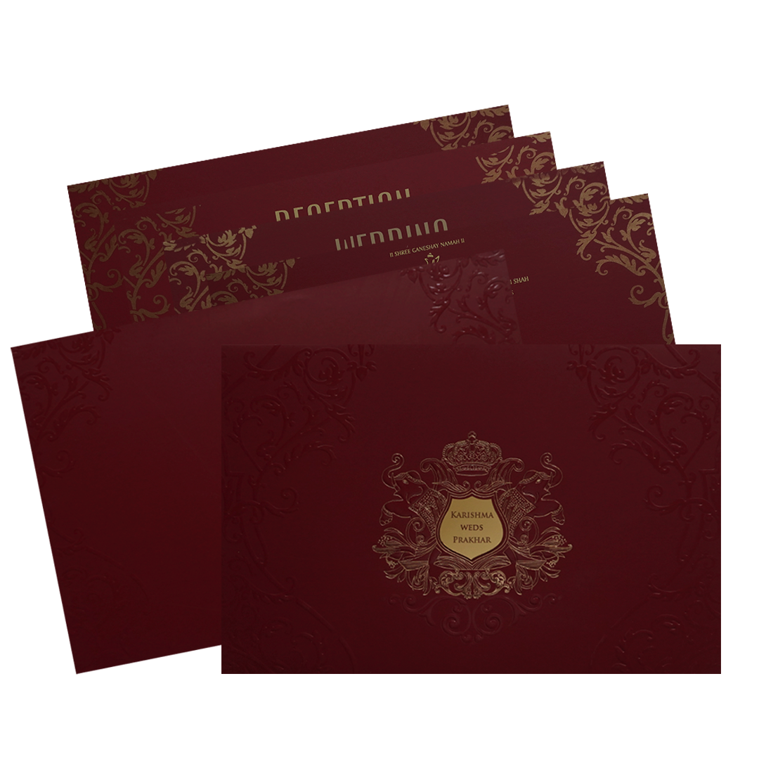 Red Marriage Invitation-KPR09570