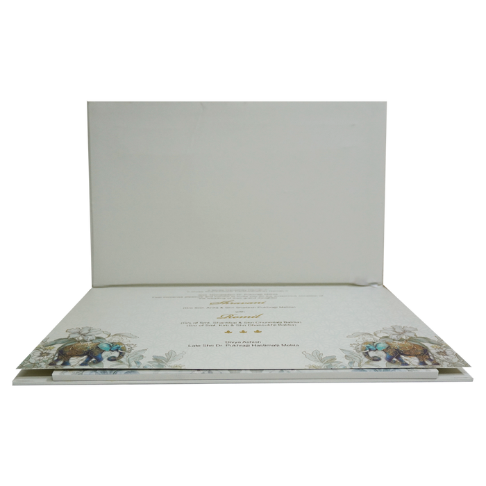 White Padded MDF Marriage Card-King of Cards