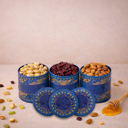 Elegant Navy Palm Return Gift Hamper-GNBT9506