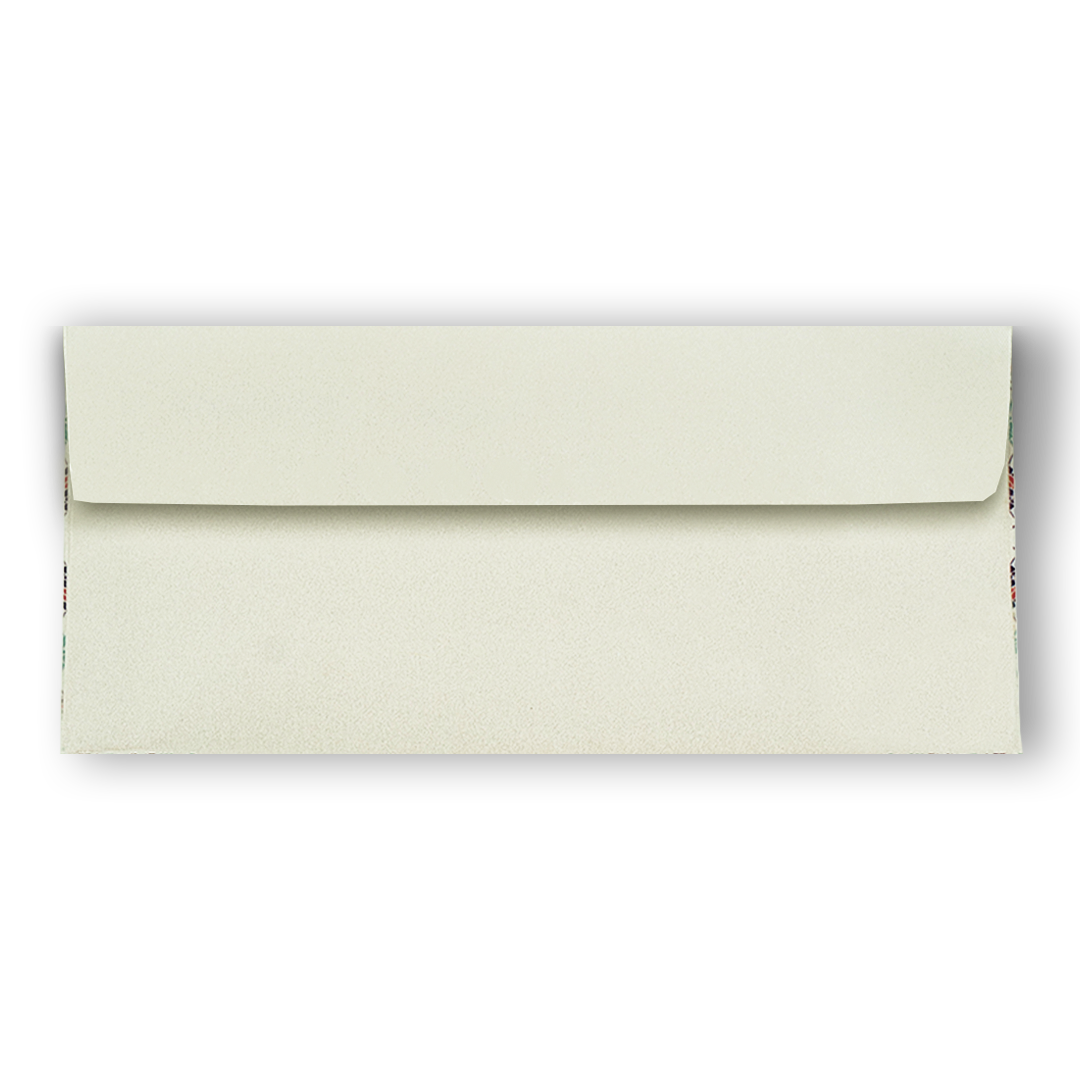 White Floral Pattern Money Envelope - KRCE3820