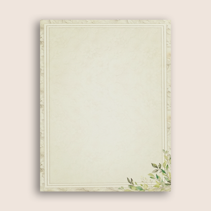 Grey Leaf Pattern Wedding Card - KNKC4093