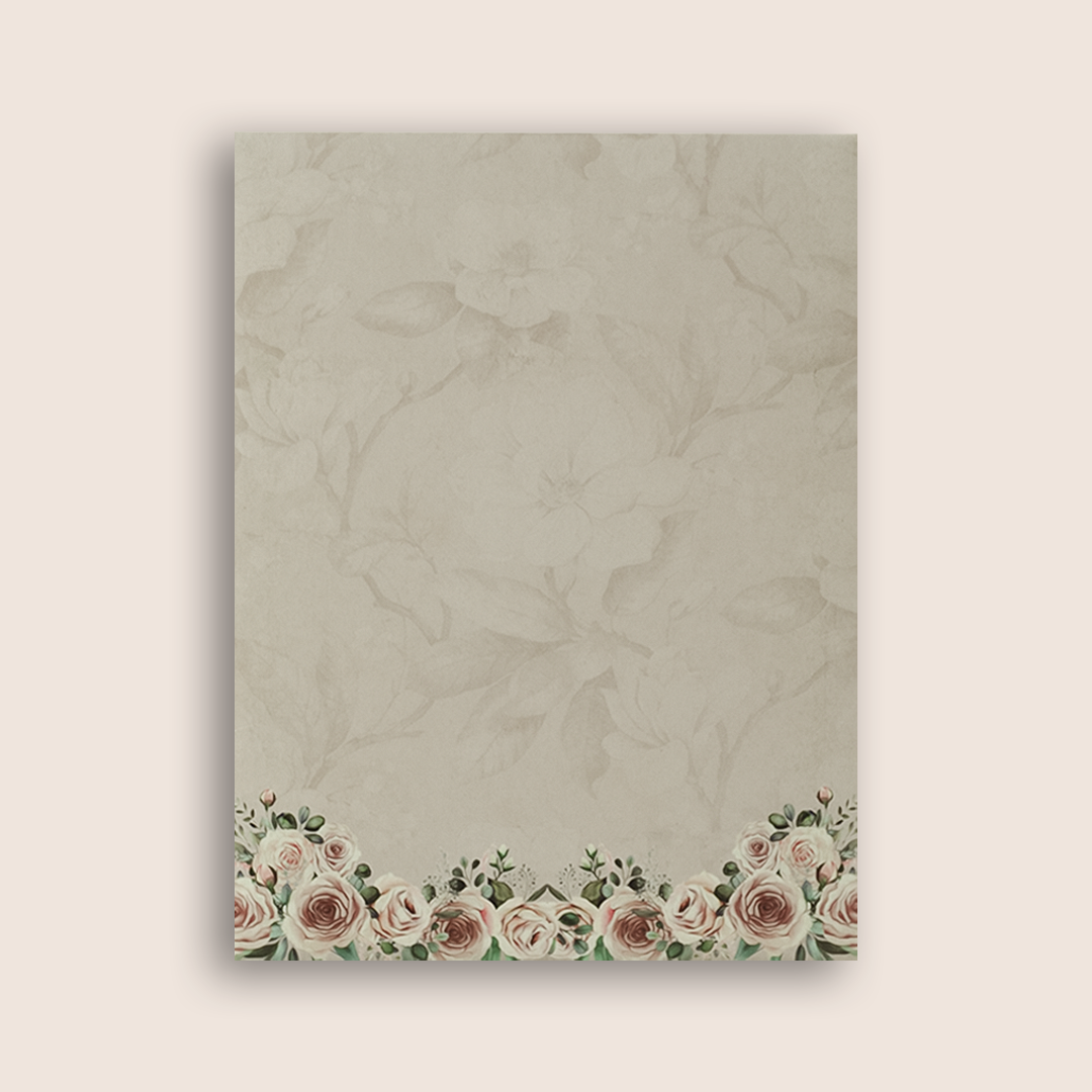 Cream Royal Peacock Wedding Card - KNTY6802