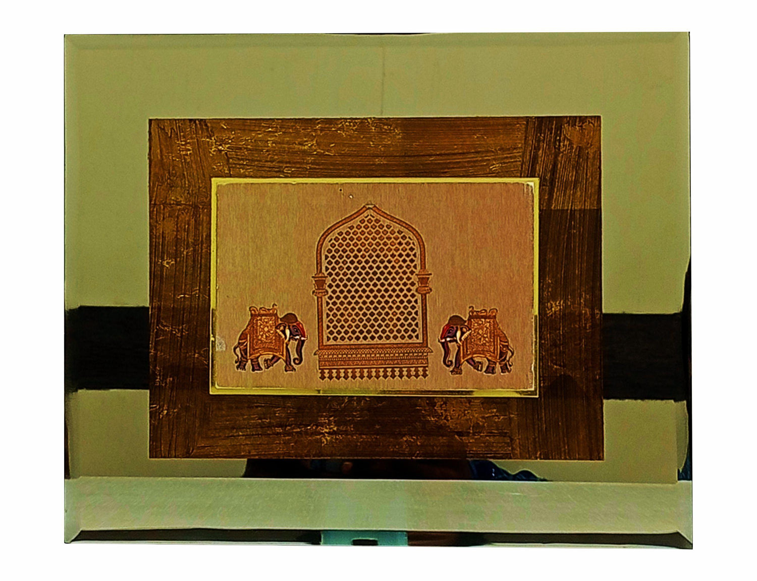 Brown Ultra Premium Howdah Design With Sweet Box-KNKUP034