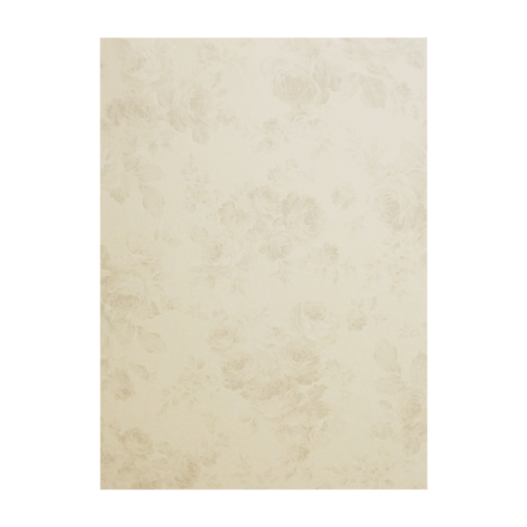 Cream Floral Couple Peacock Bag Wedding Card - KSH73210