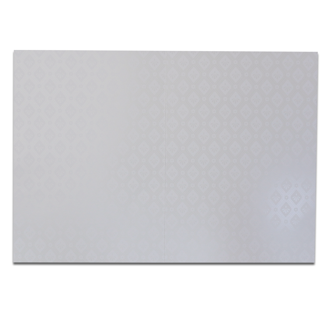 White Pastel Yellow Ganesha Temple Wedding Card-KNA2401Y