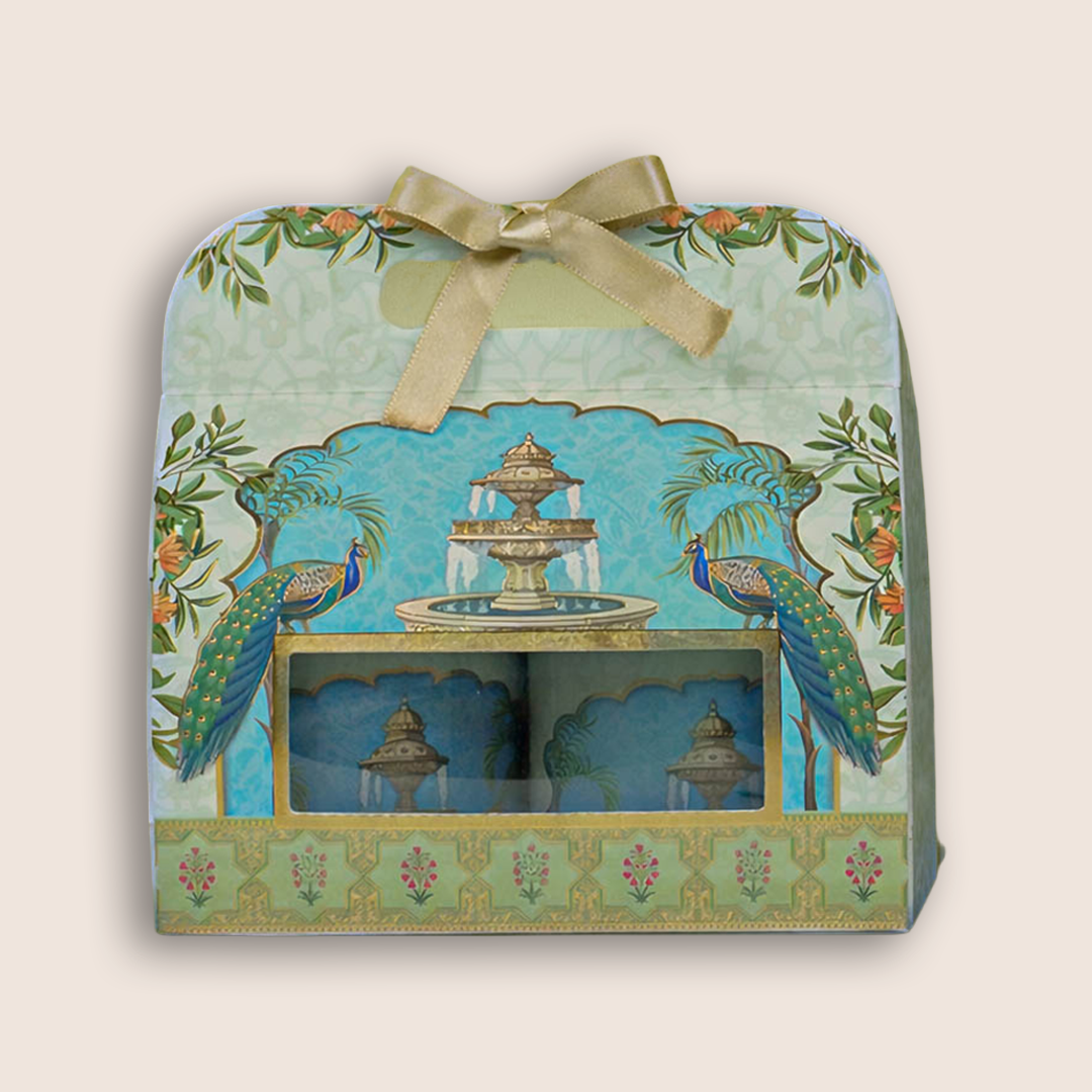 Peacock Fountain Return Gift Hamper-GNBT9502