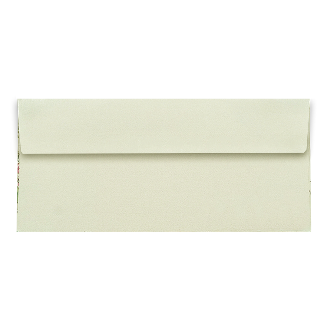 Cream Peacock Floral Money Envelope - KRCE5170