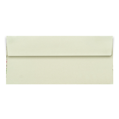 Cream Peacock Floral Money Envelope - KRCE5170