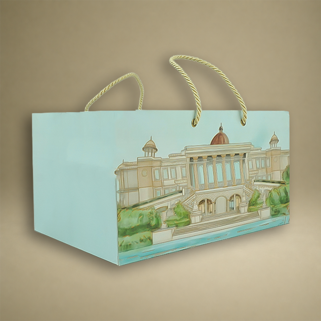 Light Blue Premium Palace Luxury Invitation box - KNLW202532