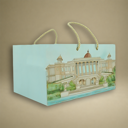 Light Blue Premium Palace Luxury Invitation box - KNLW202532