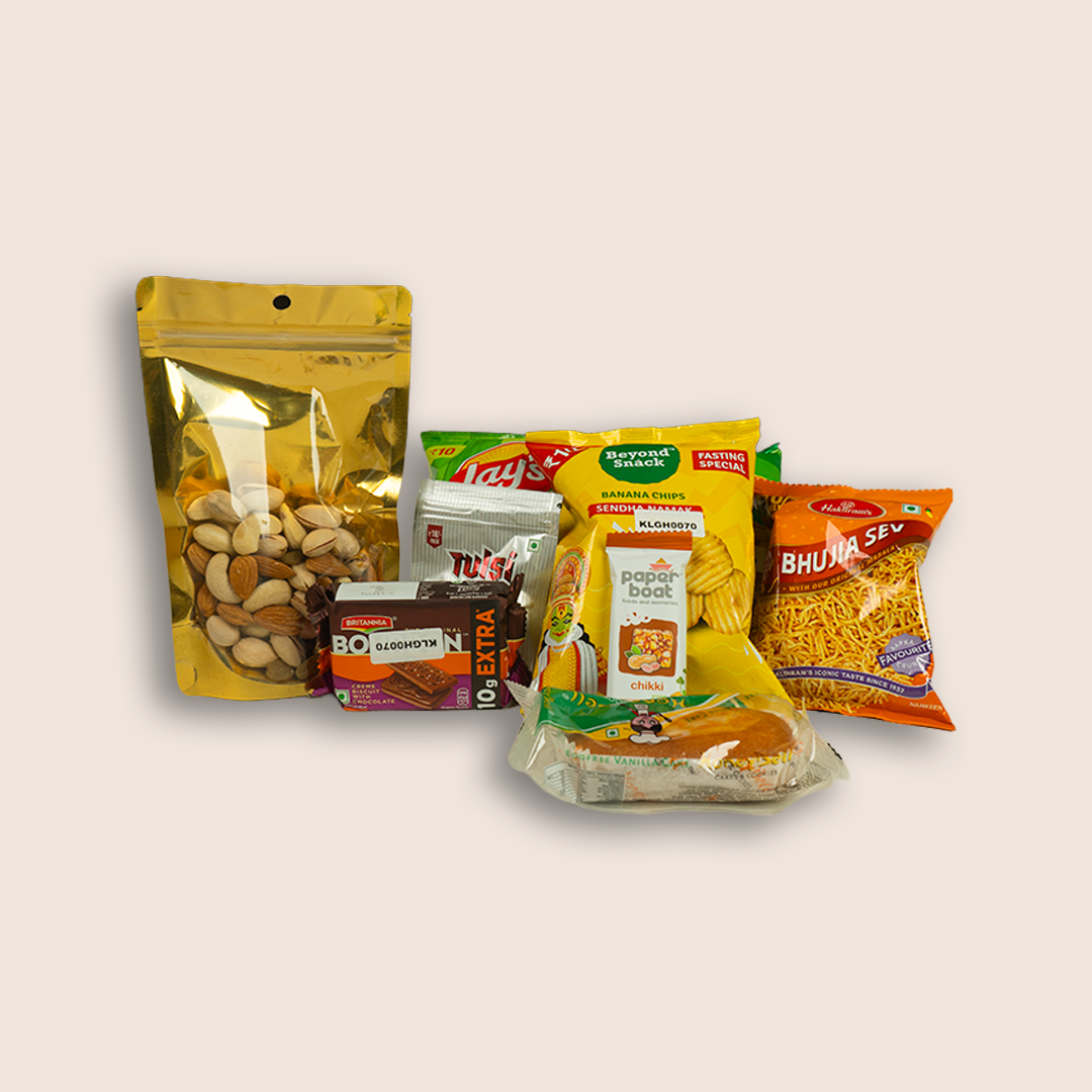 Beige Jute Treats &amp; Delights Gift Bag - KLGH0070
