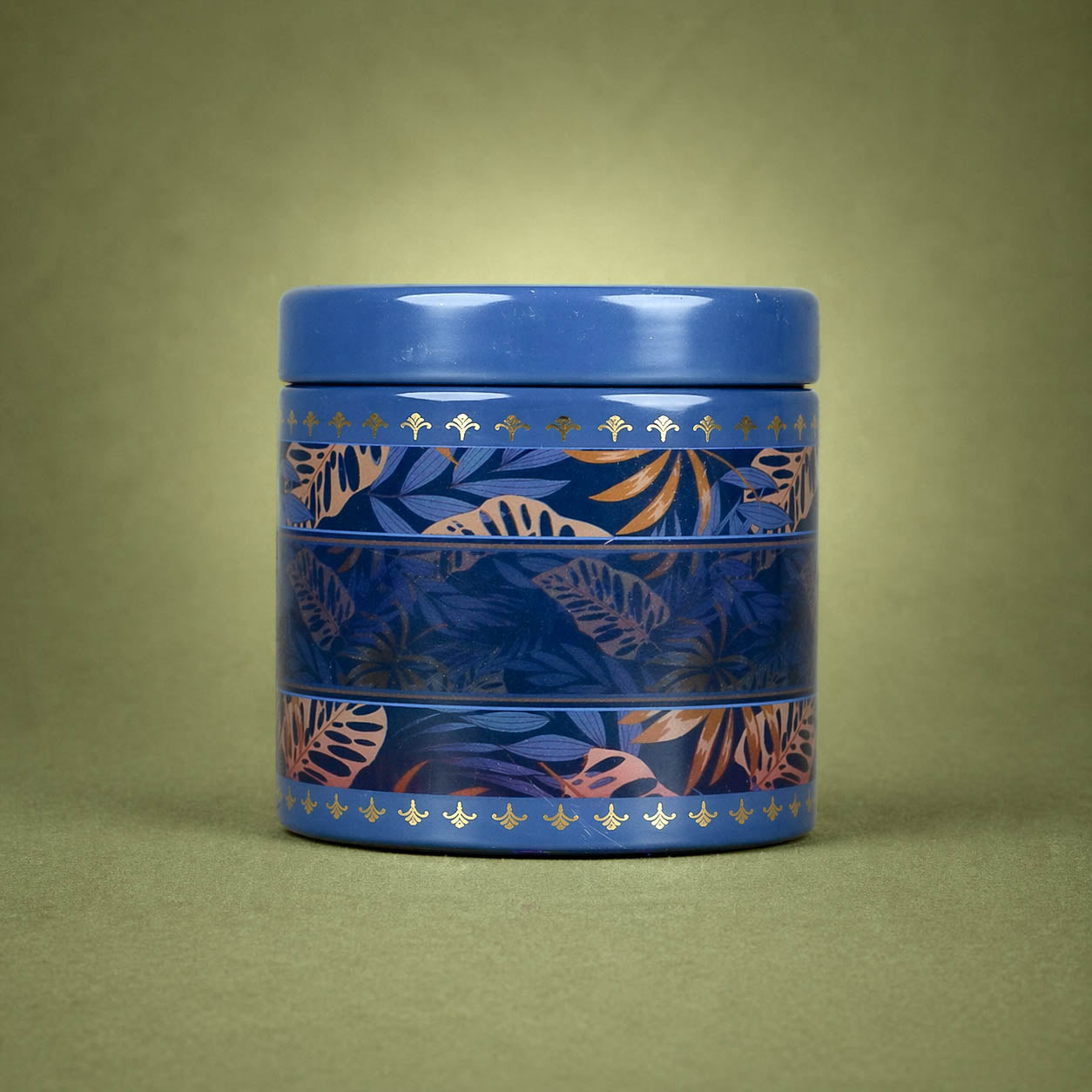 Navy Palm Return Tin Gift-GNT9914