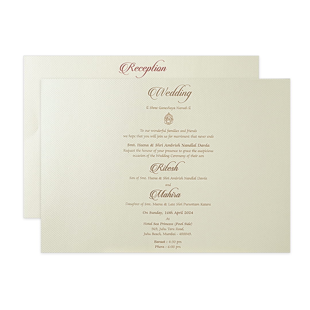 Grey Floral Gatefold Padded Wedding Card-KMMWD1165