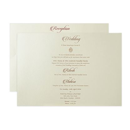 Grey Floral Gatefold Padded Wedding Card-KMMWD1165