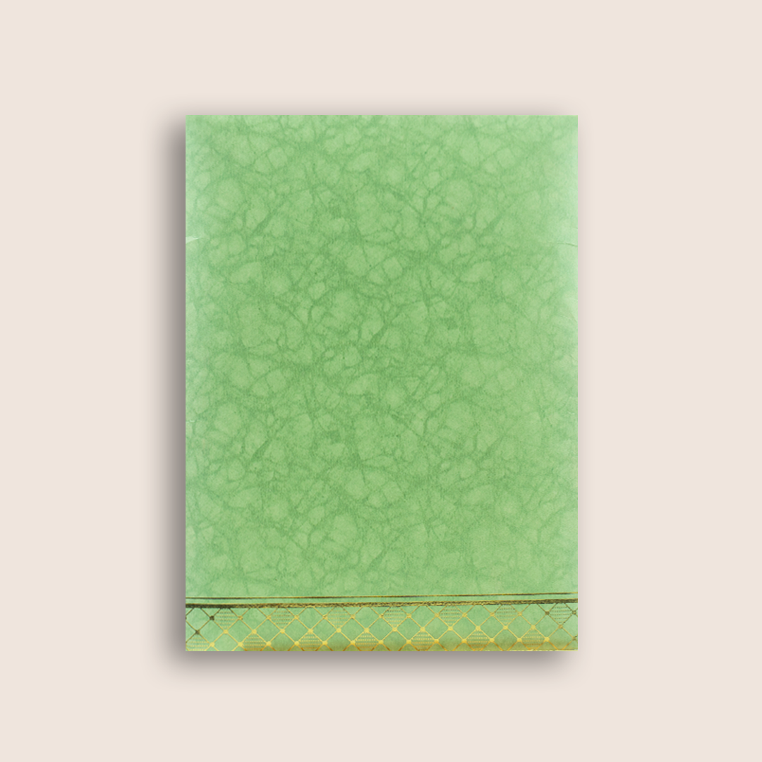 Green Door Style Wedding Card-KNKR040N