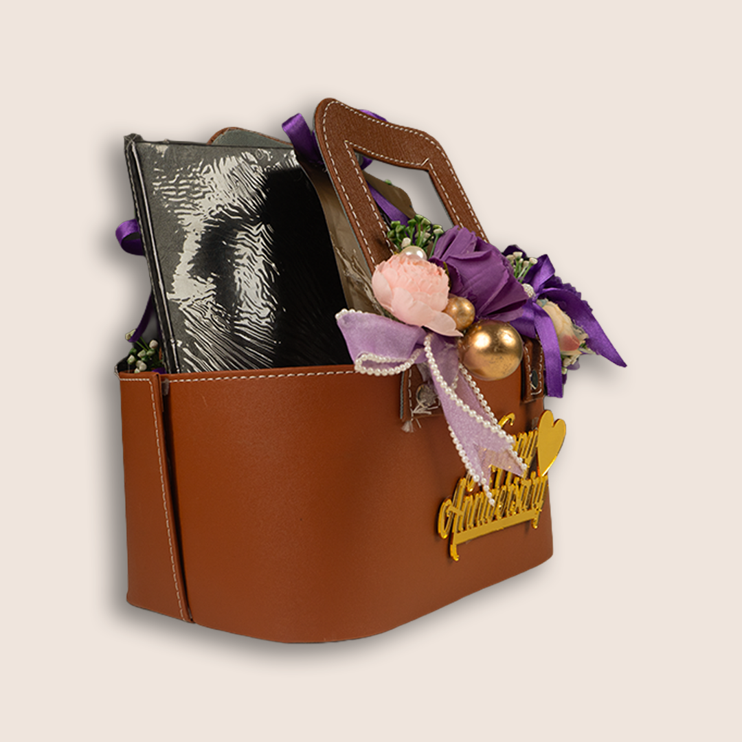 Brown Floral Delight Luxury Gift Hamper - KLGH0010