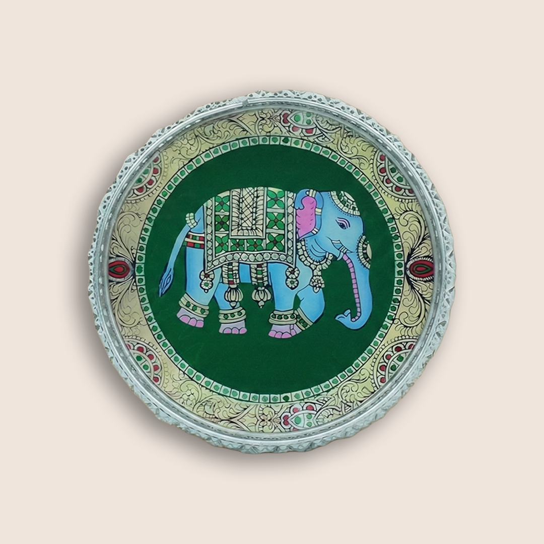 Silver Elephant Decorative Small Tray-GDS0191